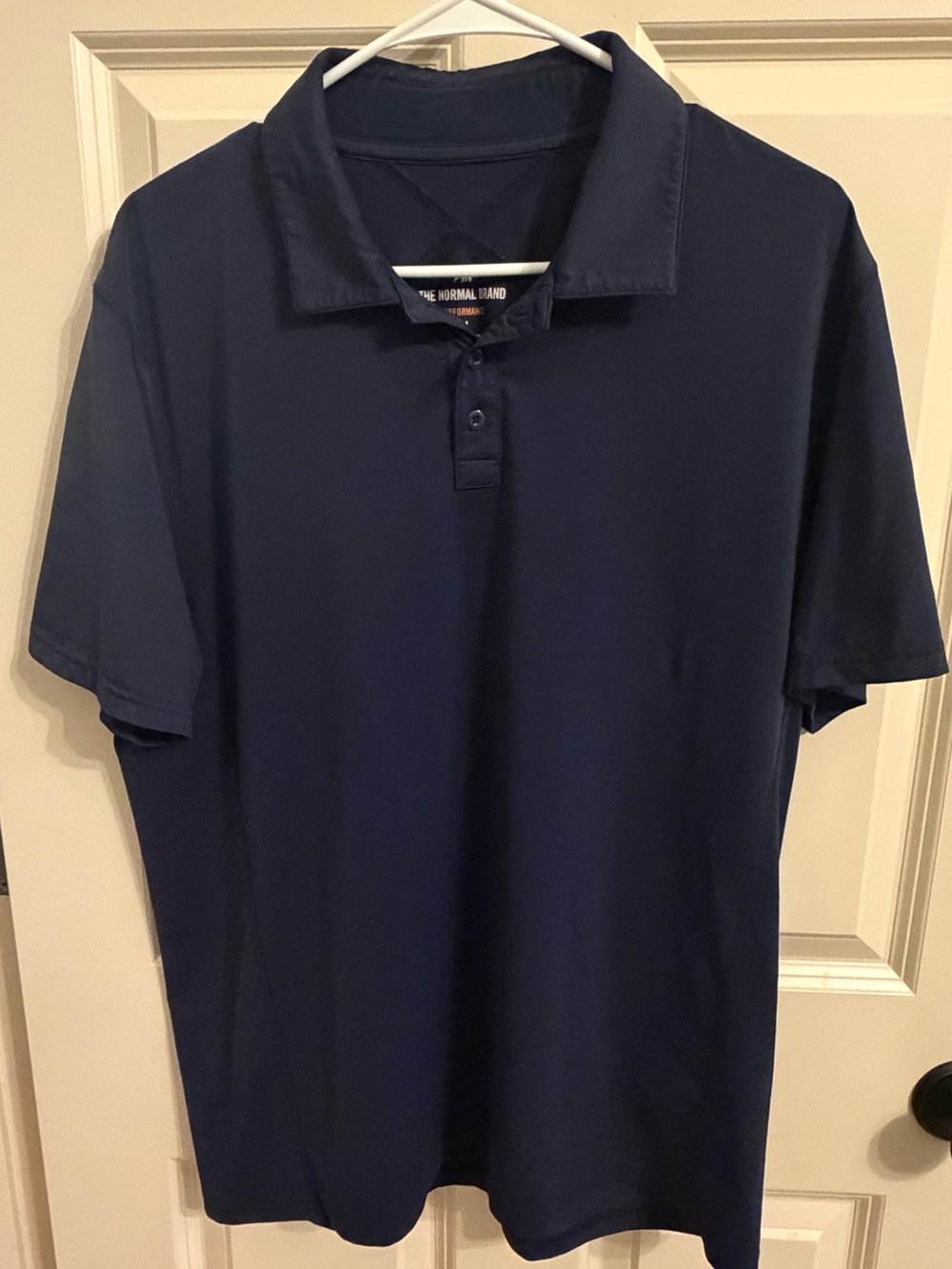 The Normal Brand Men's Navy Short-Sleeve Polo